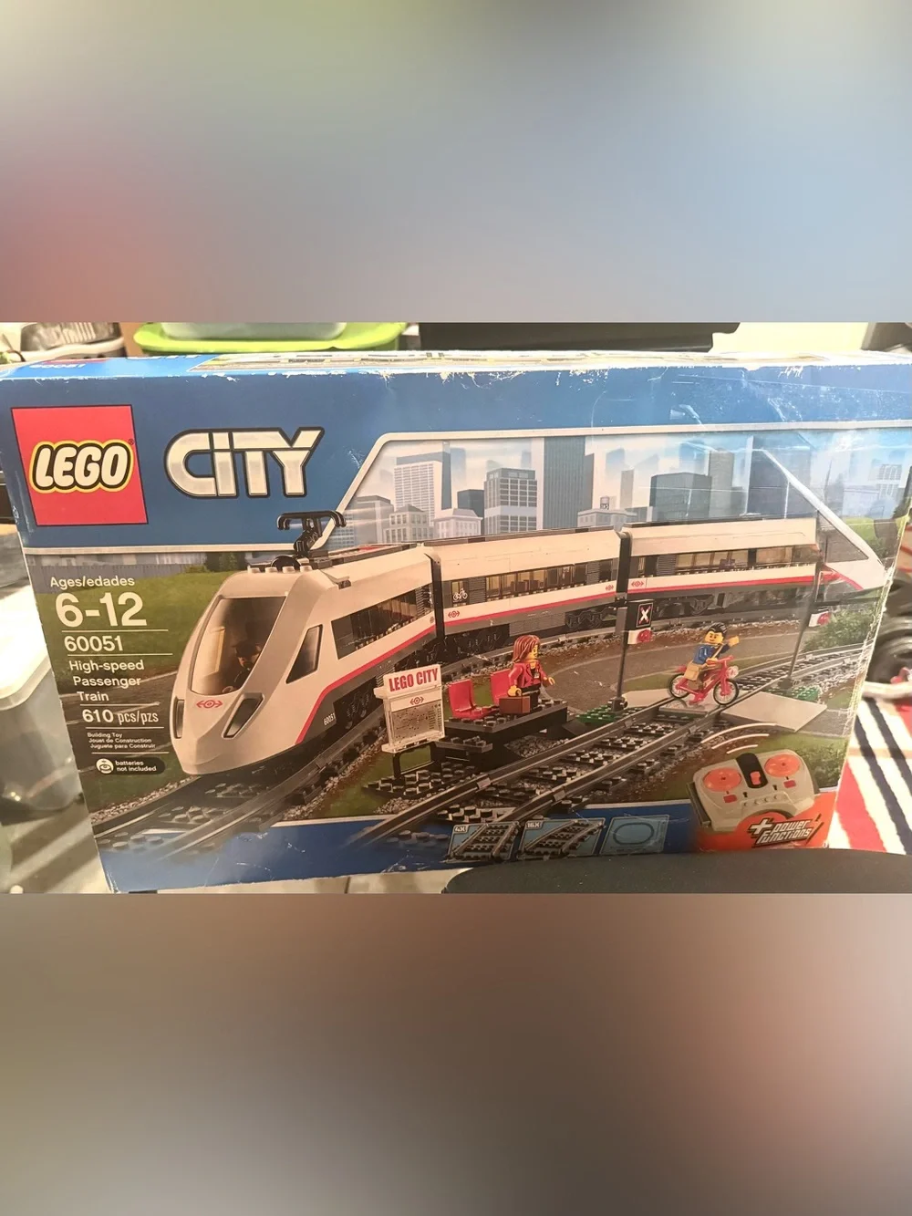 New LEGO City High-Speed Passenger Train Set - White and Red